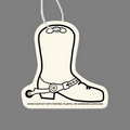 Paper Air Freshener Tag - Cowboy Boot W/ Spur